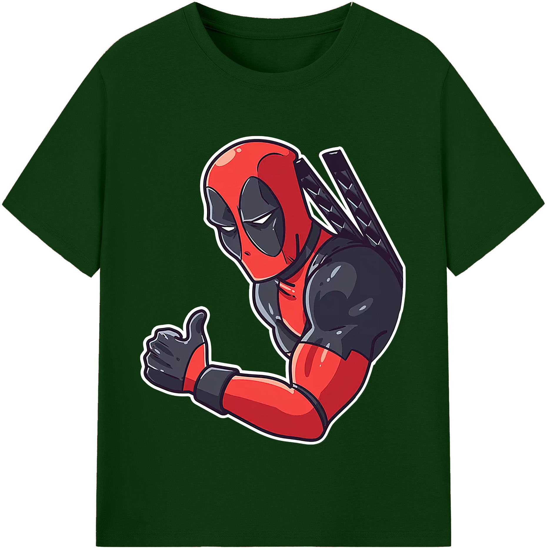 （画像用） Deadpool デッドプール 綿100％半袖Tシャツ（フロントプリント）